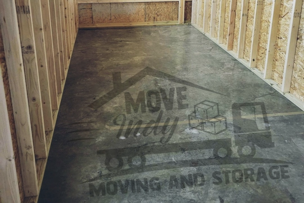 Indianapolis moving company, Move Indy, displays one of their many storage units.